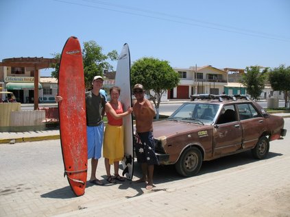 Gruppenphoto nach dem Surfen